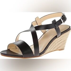 Cole Haan Taylor Wedge Sandal in black Size 10